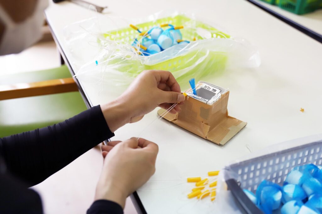 就労班の内職作業