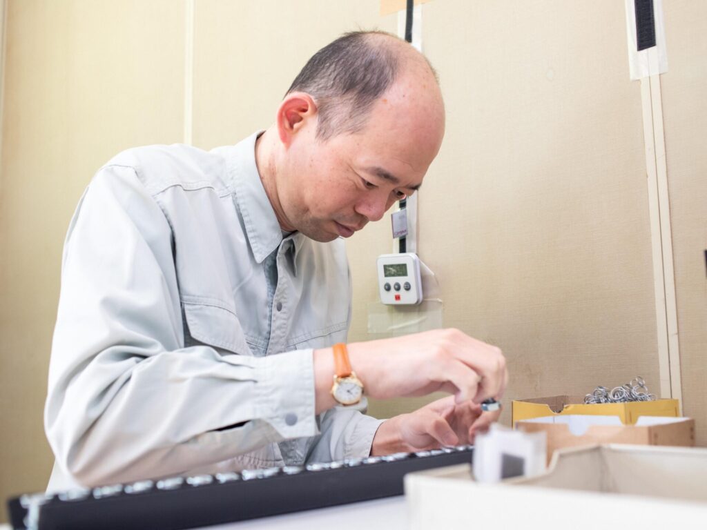 すずかけ第2作業所の内職作業