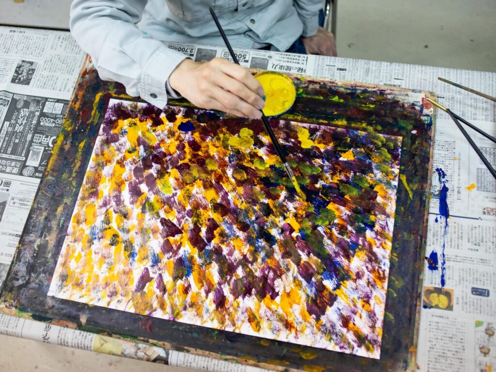 １月のすずかけ絵画クラブ