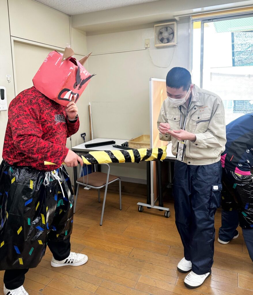 すずかけ第2作業所の節分